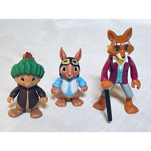 3 Peter Rabbit & Friends Nickelodeon Characters: Mr . Tod, Nutkin, Benjamin - Picture 2 of 8